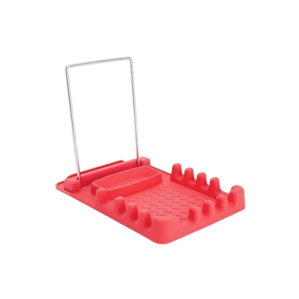 Prepology Silicone Utensil and Lid Holder Tomato
